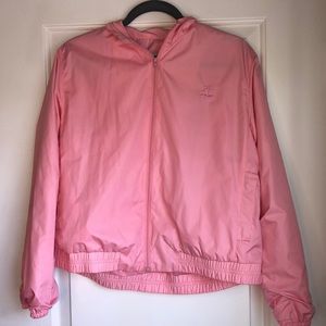 Retro Coral Bag Golf Windbreaker in PINK!
